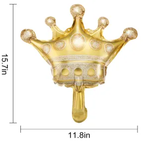 16" Mini Gold Crown Balloon