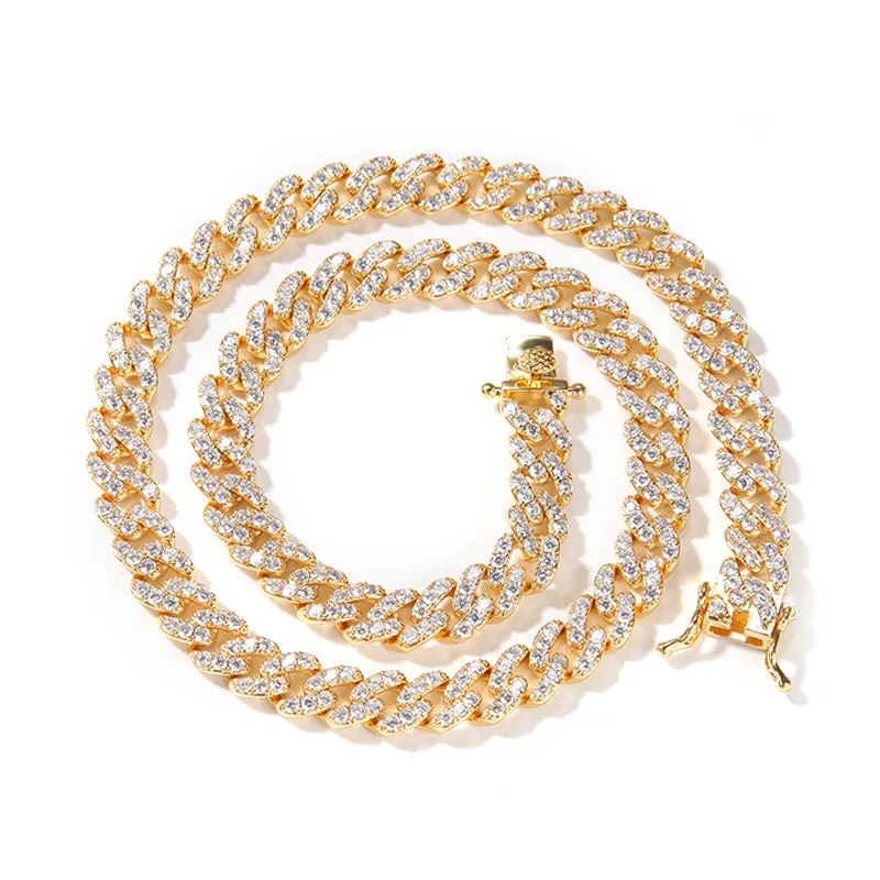 18K Gold-Filled Zirconia Pave Necklace