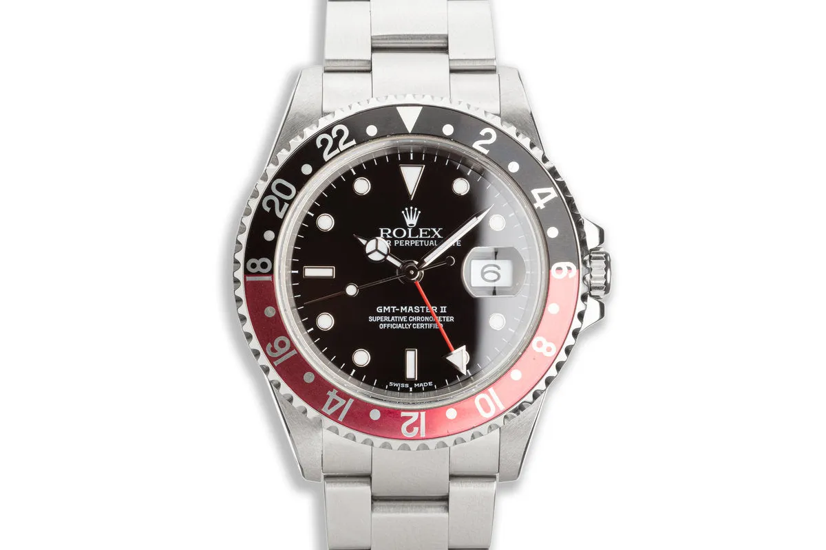 2000 Rolex GMT-Master II 16710 "Coke" Bezel with Papers