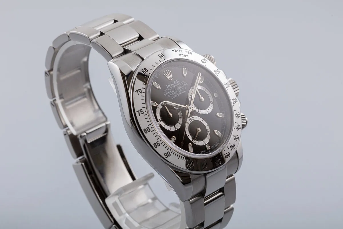 2009 Rolex Daytona 116520 Black Dial