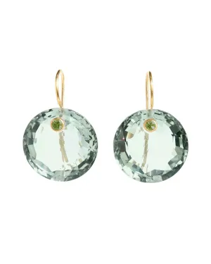 22k Yellow Gold XL Gem Earrings