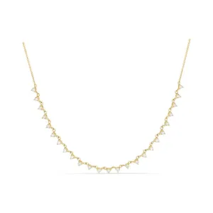 3 Prong Diamond Necklace