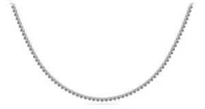 3 Prong Riviera Diamond Necklace with 23.06 ct.(finished) 4.1mm