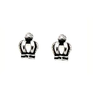 A238 Small Crown Post Earrings