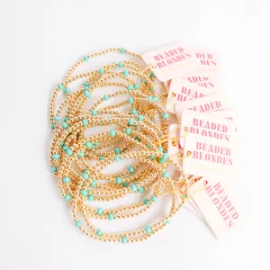 Beaded Blondes | Turquoise Blue Poppi Bracelet