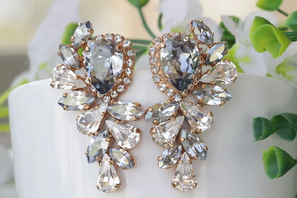 BLUE WEDDING EARRING