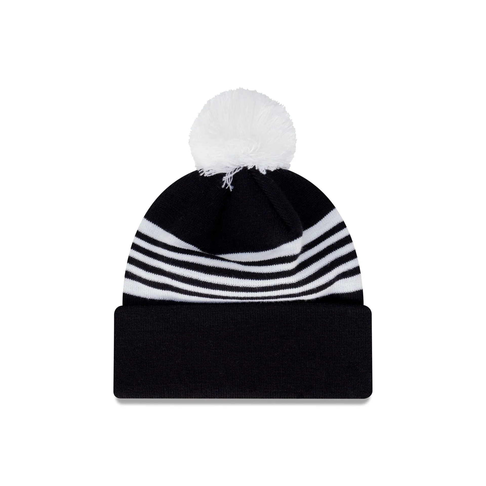 Carlton Blues Heritage Stripe Beanie with Pom