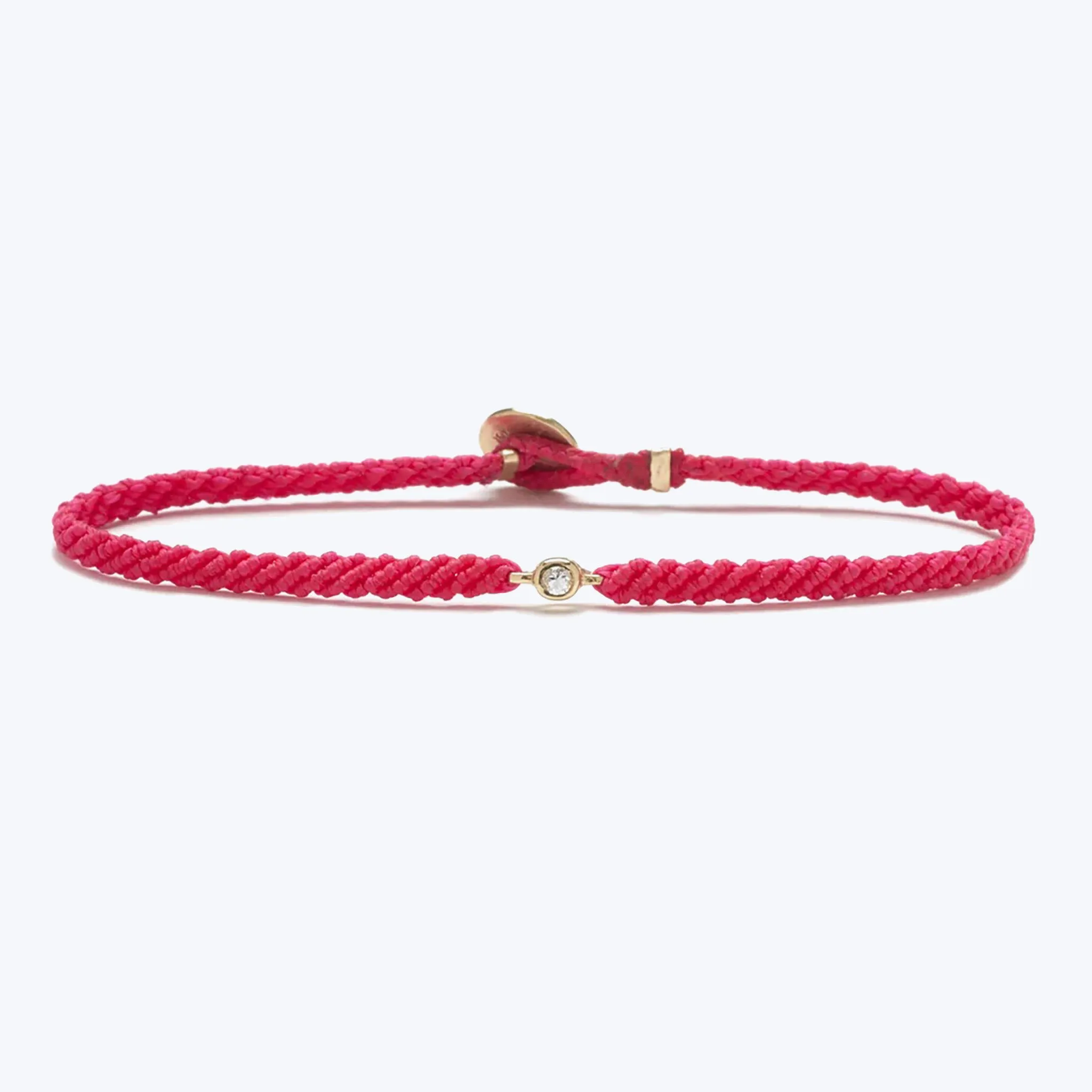 Classic Diamond Bracelet in Fuchsia