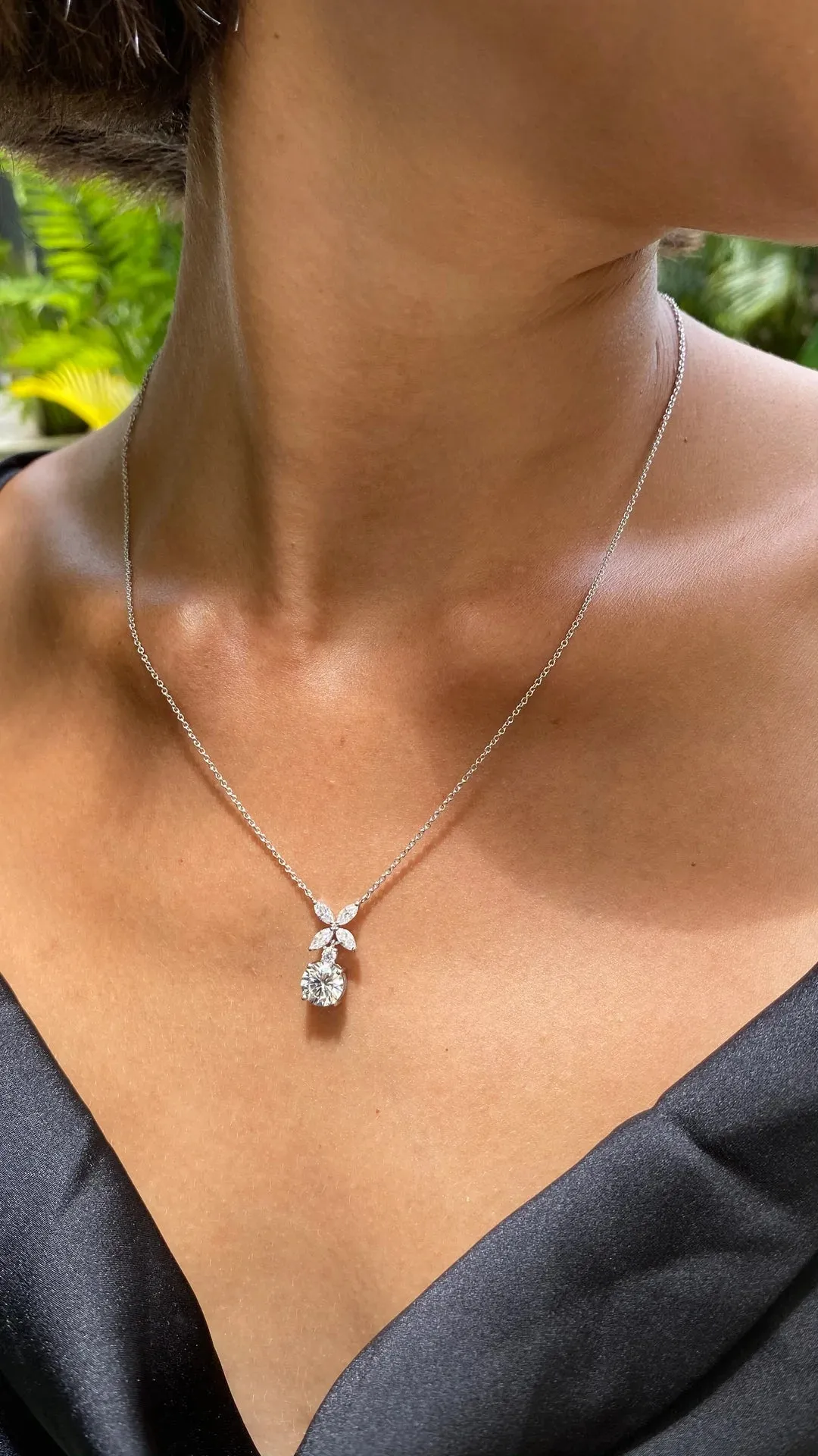 Classic Solitaire Zircon Necklace