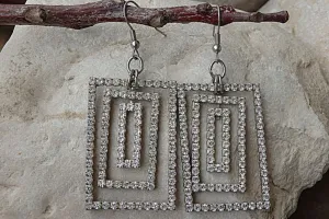 Clear Geometric Earrings