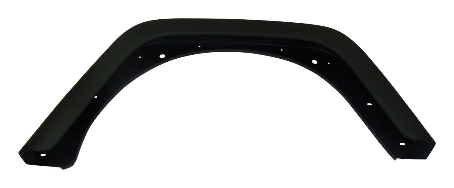 Crown Automotive Jeep Replacement 551757277 Fender Flare; Rear Left; Wide; Flat Black;