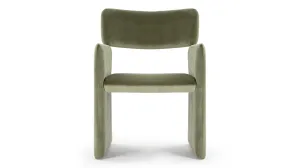 Crown - Crown Armchair, Olive Green Velvet