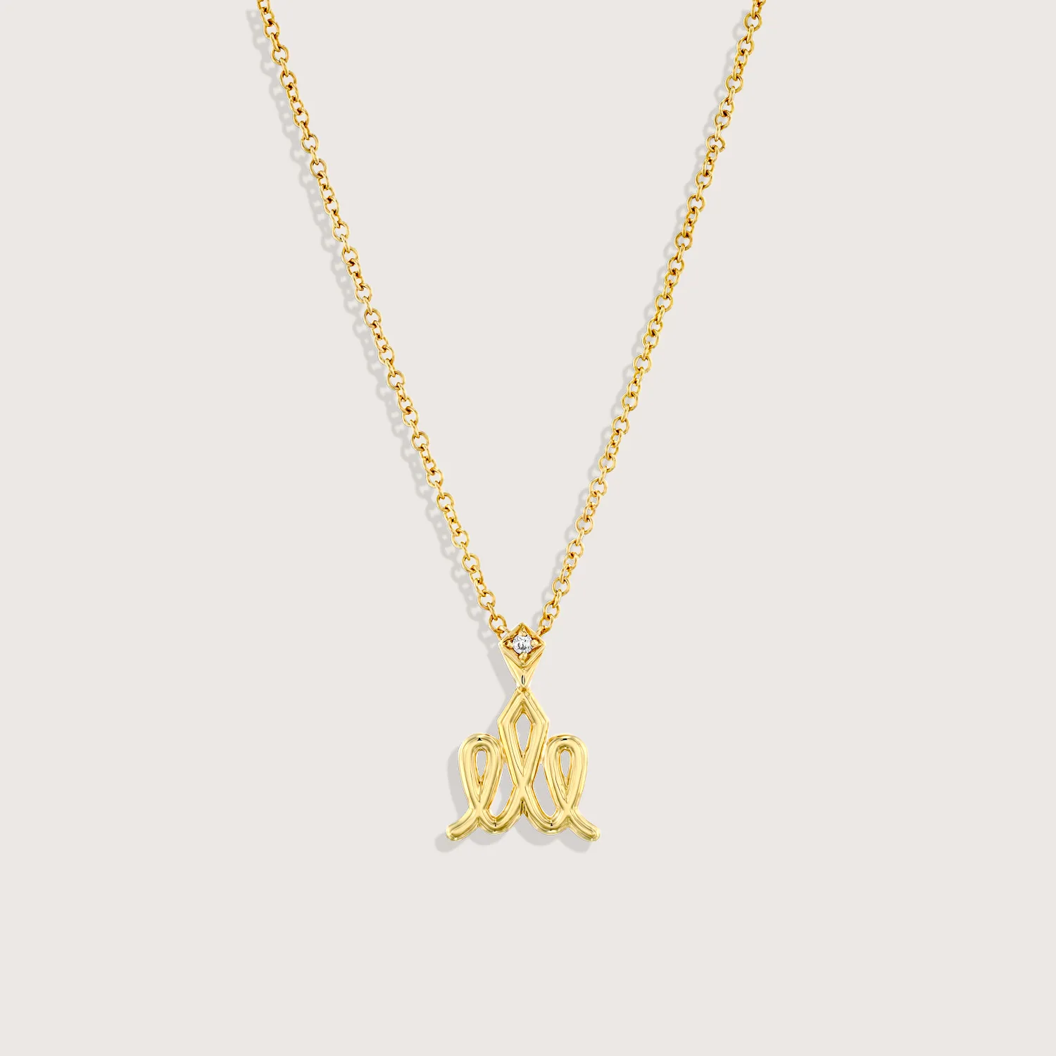 Crown Gold Necklace