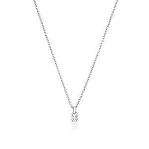 Diamond Jewellery 18ct White Gold Diamond Necklace NDQ148W