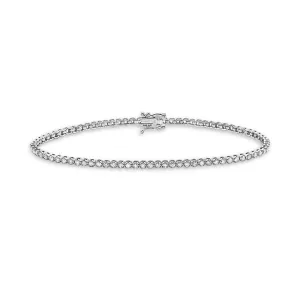 Diamond Tennis Bracelet (3.00 ct.) 3.60 mm Buttercup Setting in 14K Gold