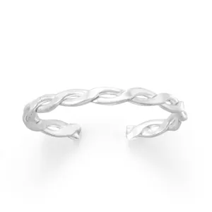 Do the Twist Sterling Silver Toe Ring