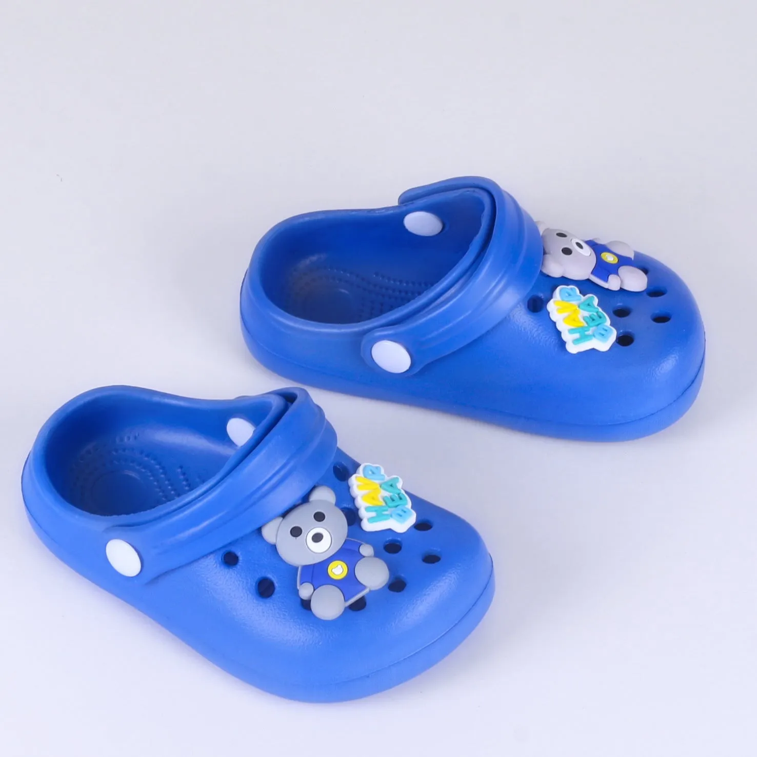 Dunnmall Children's Hole Shoes Women's Summer Outdoor Wear Shit Feeling Thick Bottom Toe Cap Half Slippers Boys and Girls Home Non-Slip Sandals for Older Children