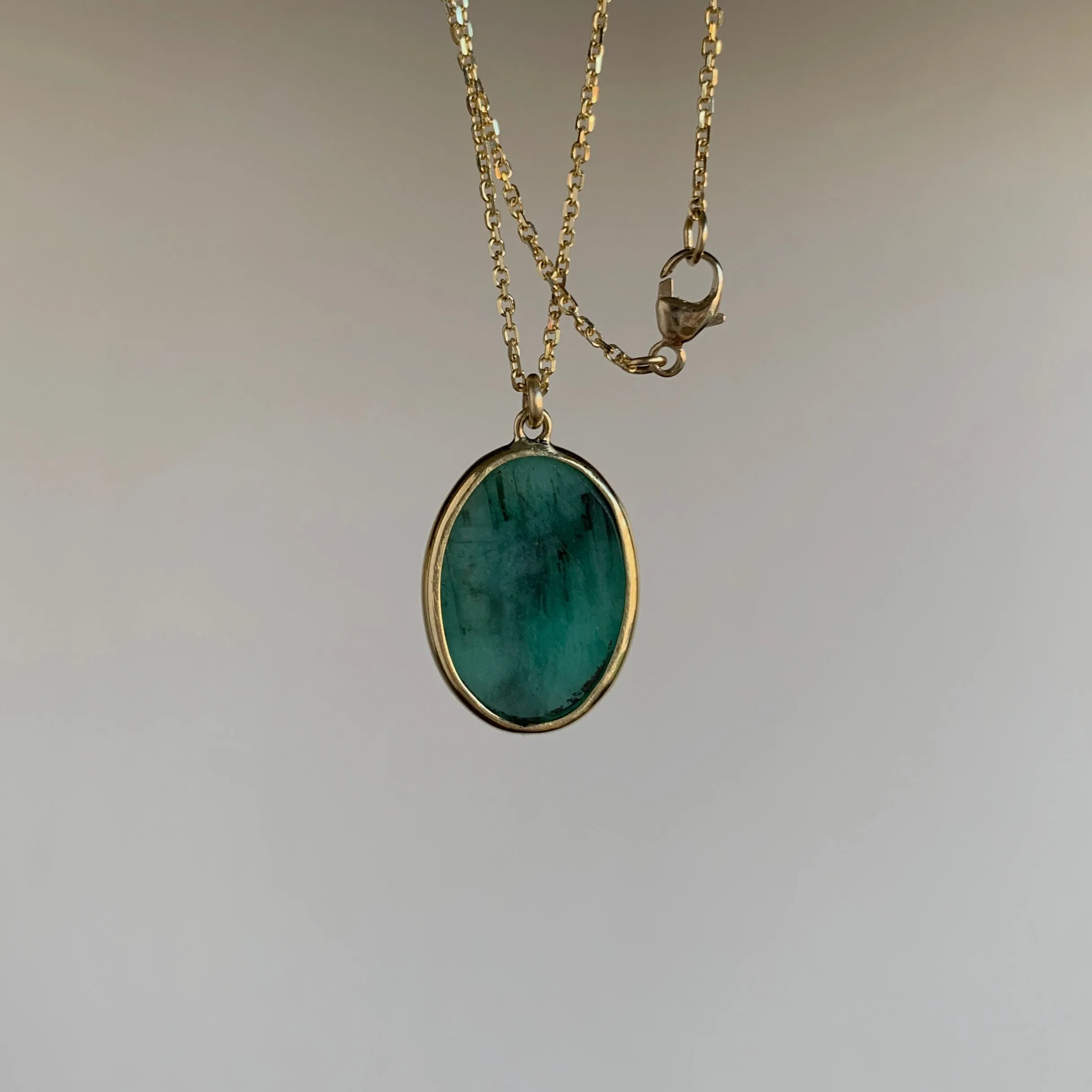 Emerald Lucky Scarab Pendant