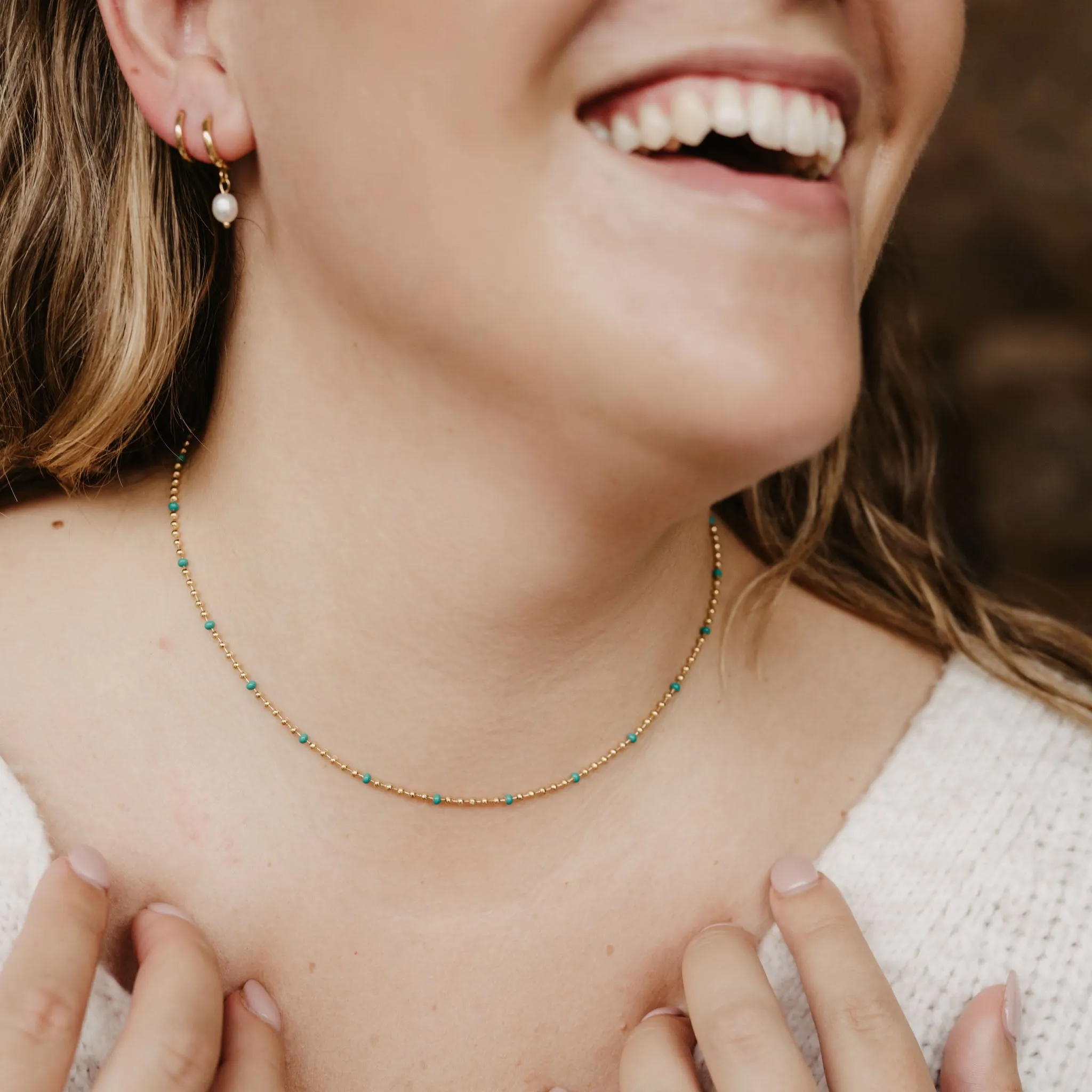 Enamel Chain Necklace