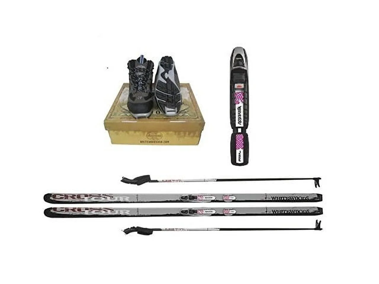 essential Adult NNN Cross Country Ski Package, 157cm (for Skiers 90-120 lbs.)