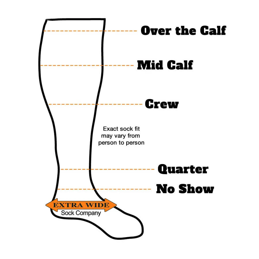 Extra Wide Medical Quarter Socks