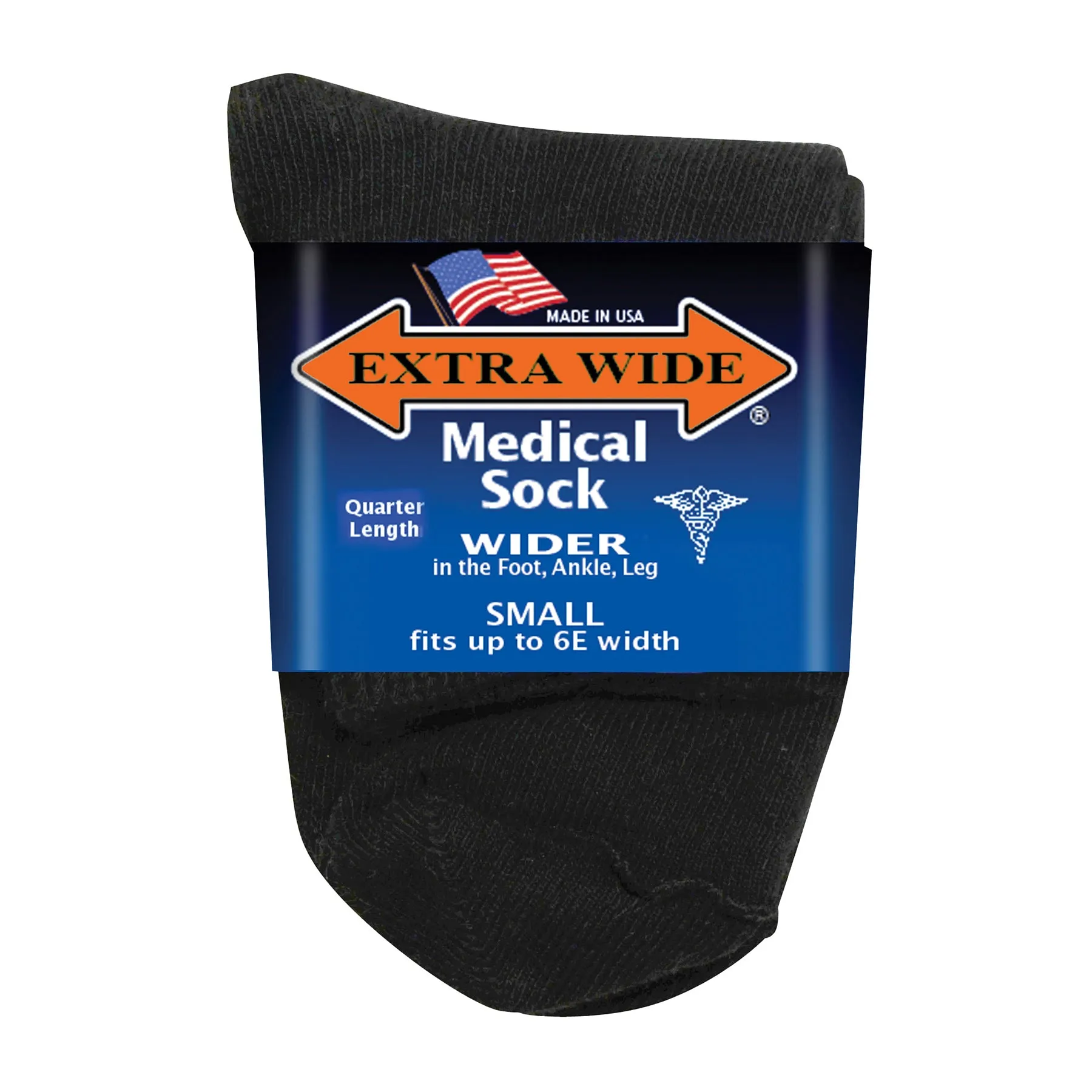 Extra Wide Medical Quarter Socks