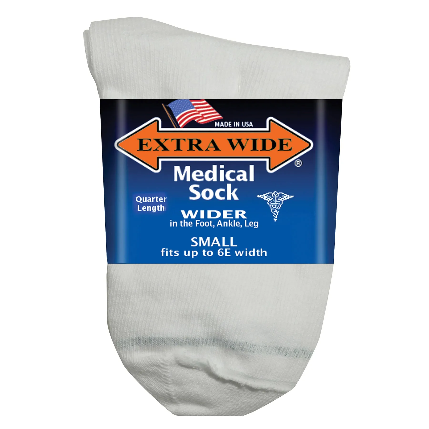 Extra Wide Medical Quarter Socks