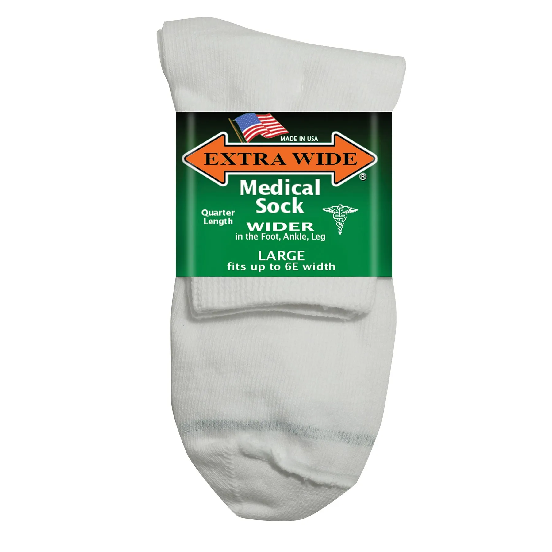 Extra Wide Medical Quarter Socks