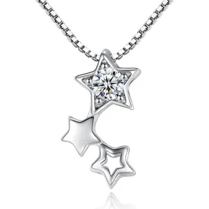 Fashion Jewelry Star Necklace for Women with Zircon in 925 Silver