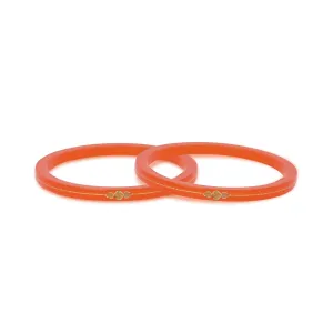 Gold Small Swastika Design Red Bangle