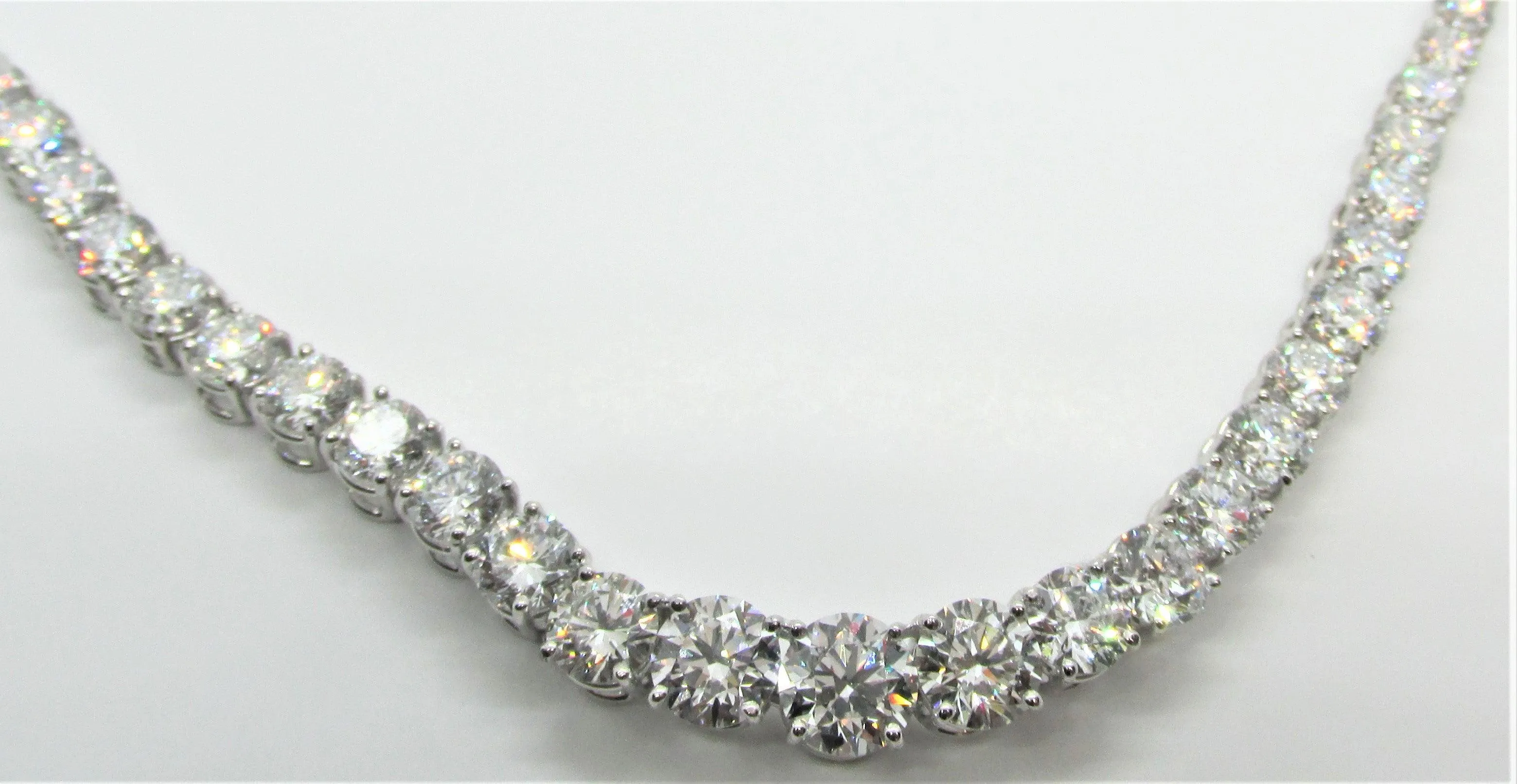 Graduated Diamond Tennis Necklace