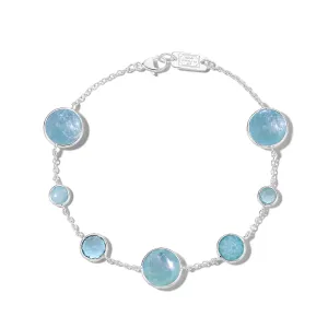 Ippolita Sterling Lollipop 7-Stone Link Bracelet in Waterfall