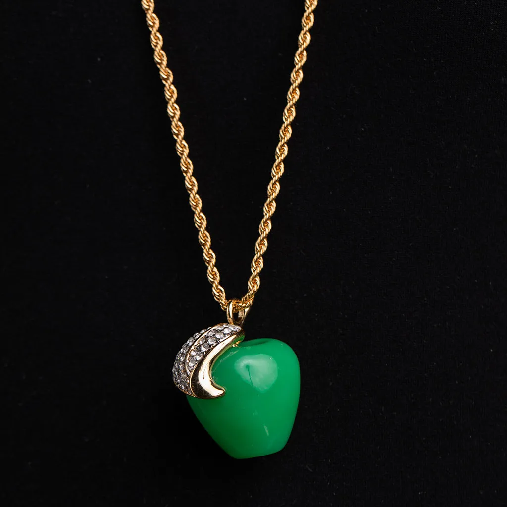 Jade Apple Pendant