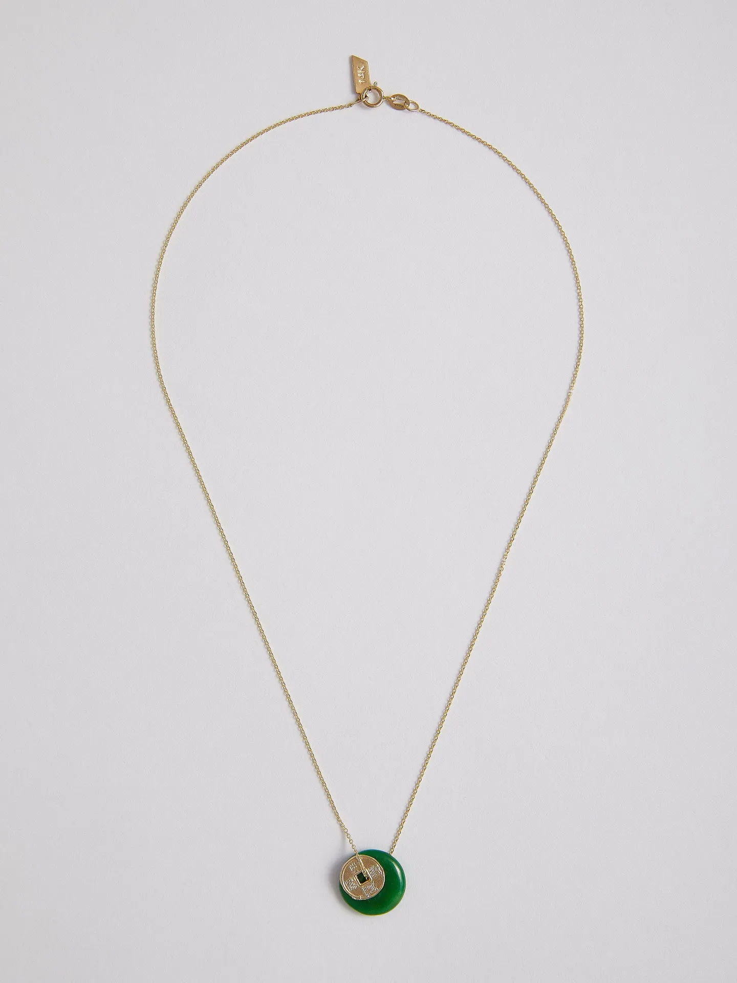 Jade Coin Necklace