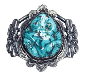 Kingman Turquoise Frog Cuff | Hank Vanderver with Pete & Dinah Gasper