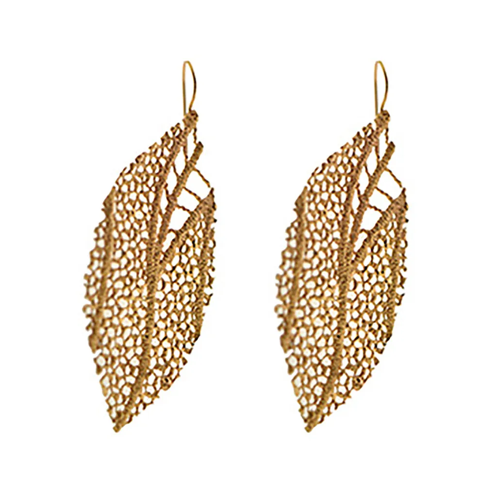 Leaf Coral Earrings