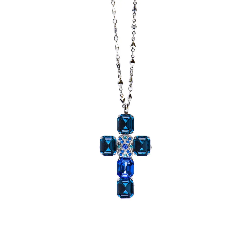 Lovable Emerald Cut Cross Pendant in "Sleepytime" *Custom*