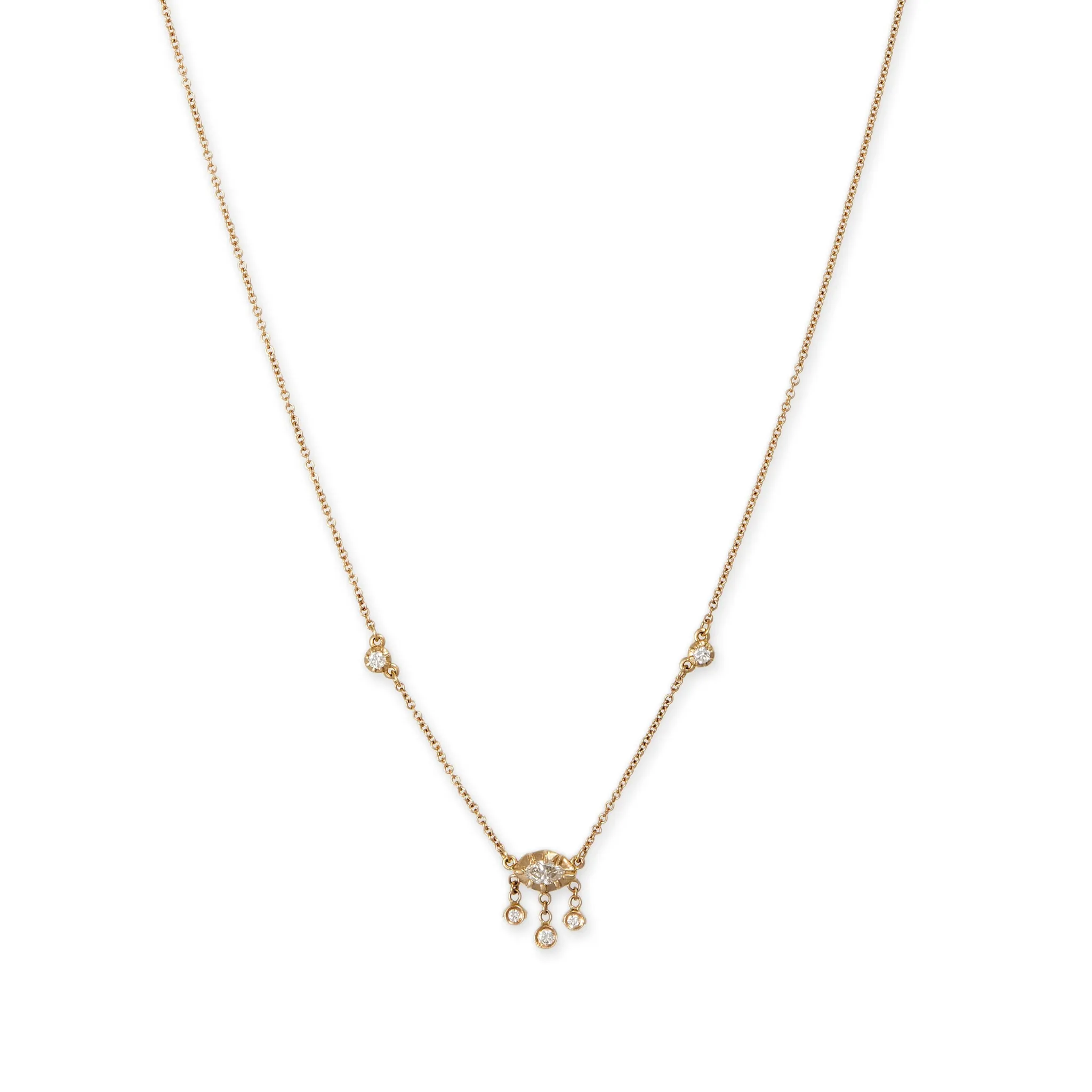 Marquise Diamond Shaker Necklace