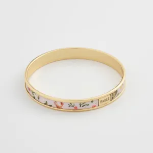 Meadow Creatures Printed Bangle - Lilac