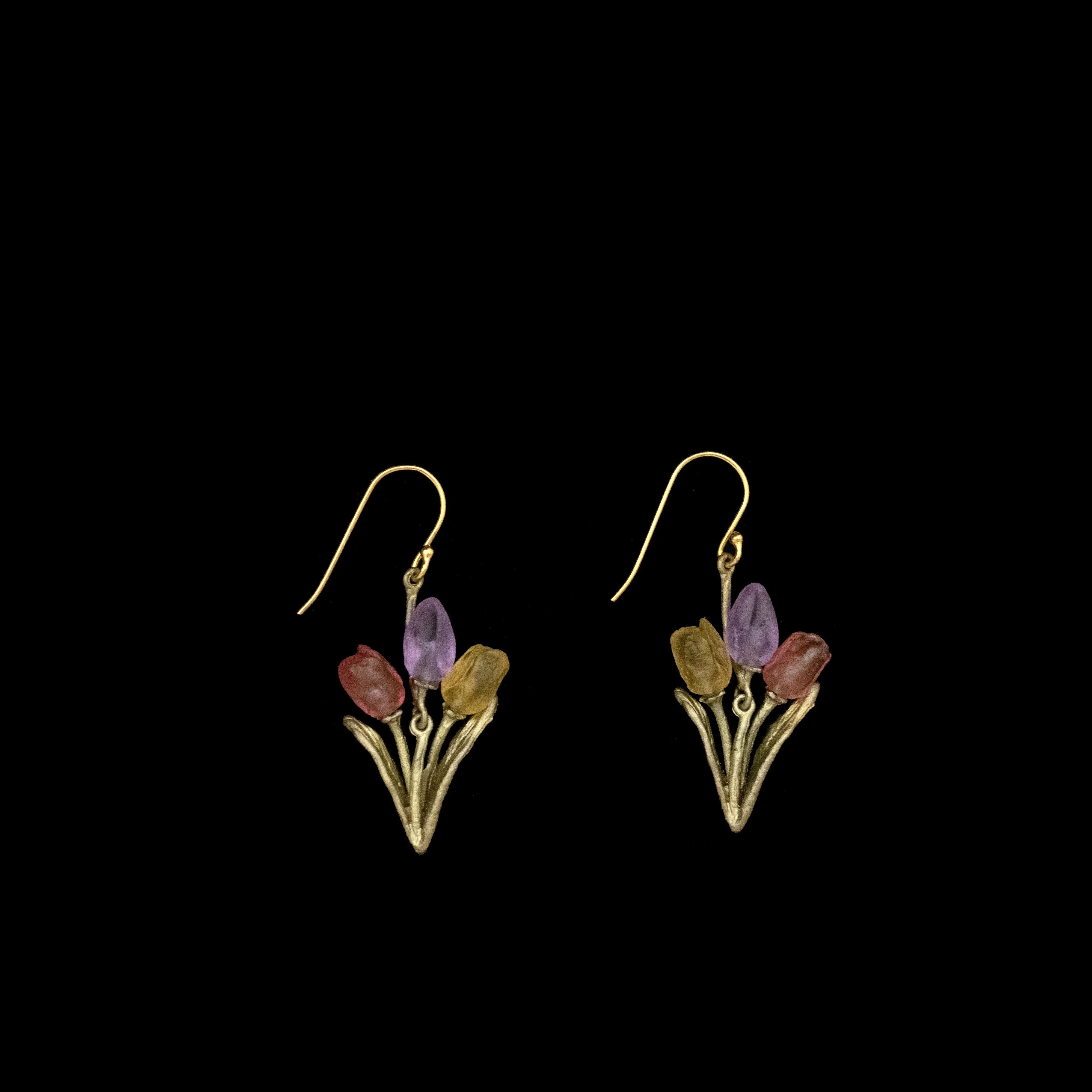 Michael Michaud Tulip Bouquet Wire Earrings