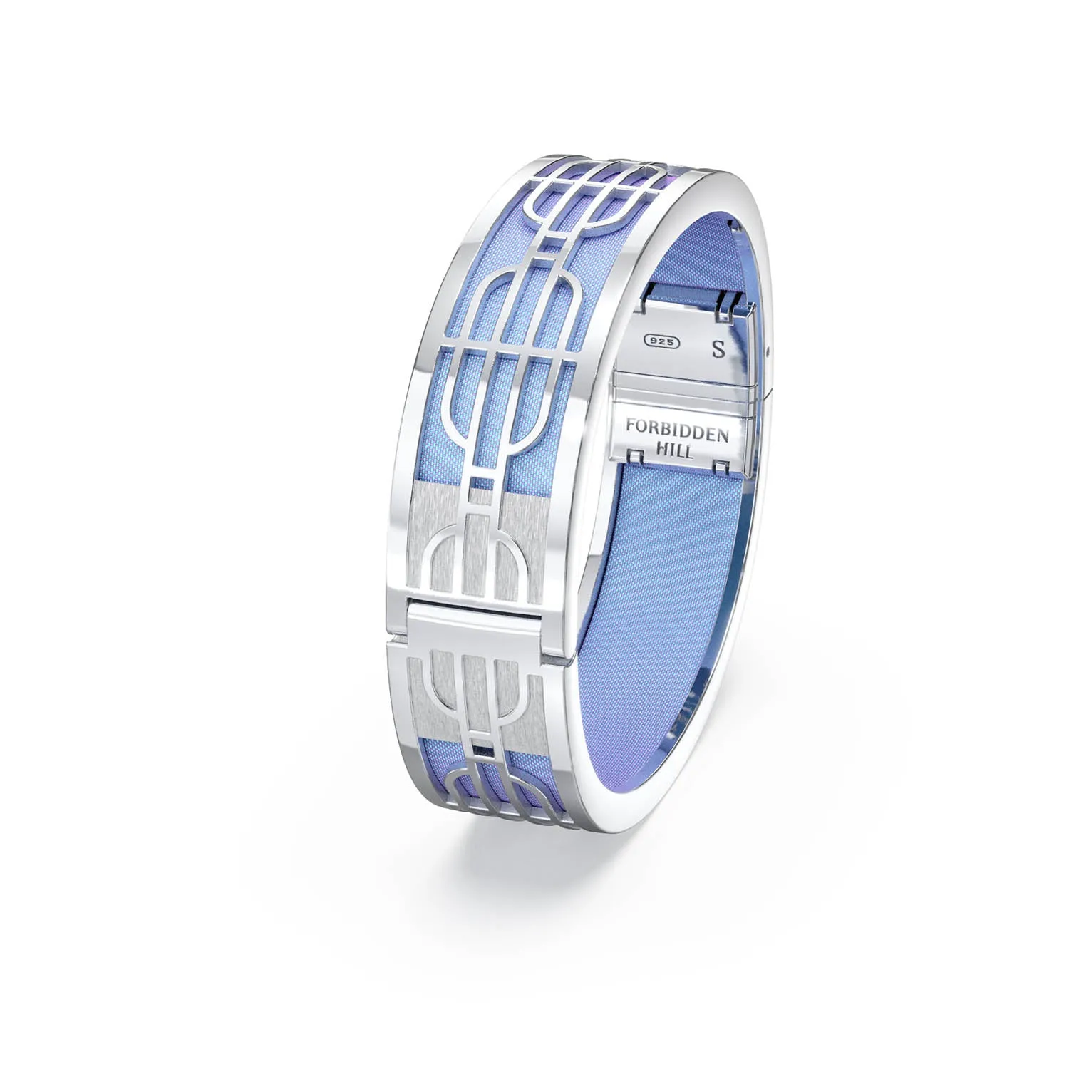 Nanyang Dream Bangle - Gazebo Blue - Sterling Silver