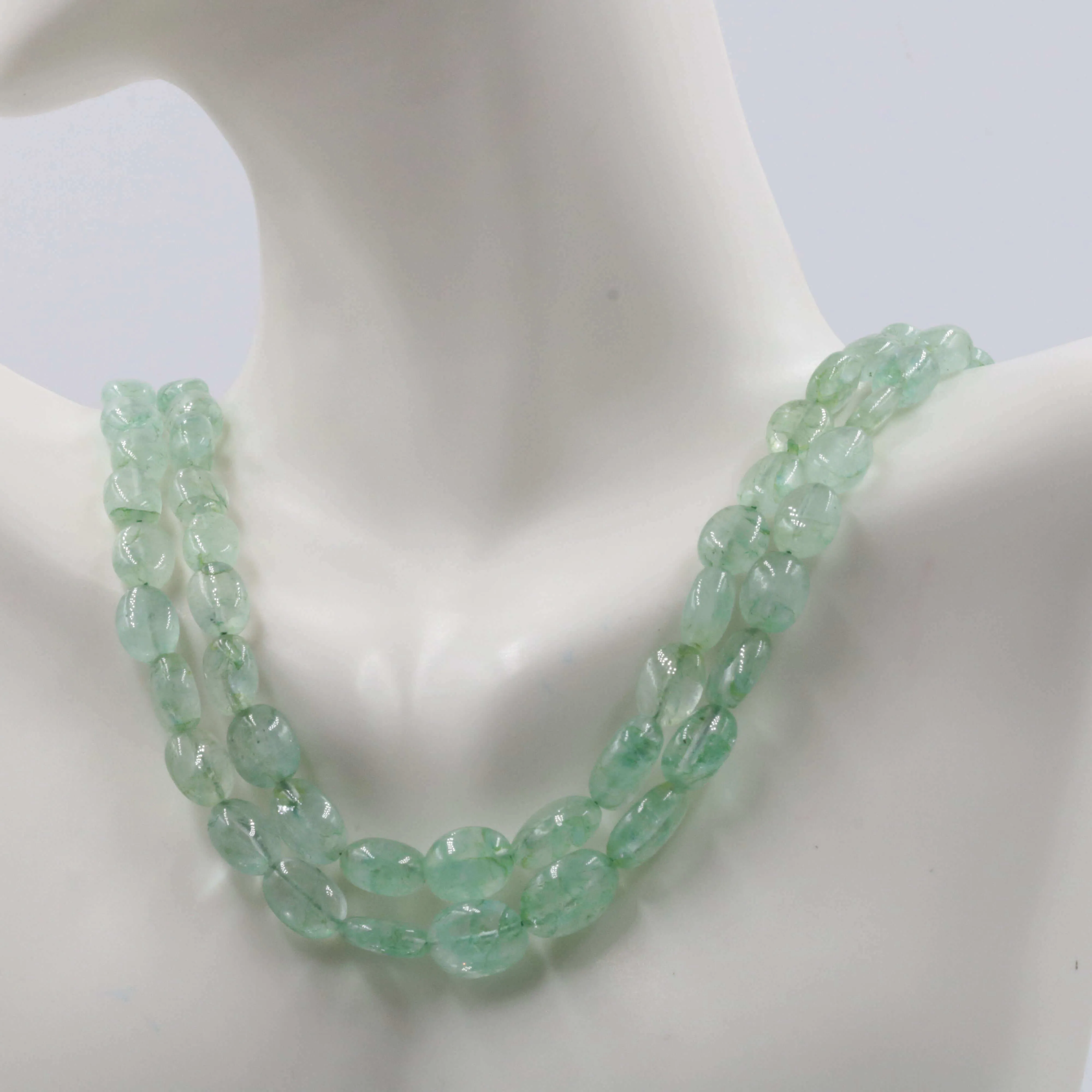 Natural Columbian Emerald Beaded Necklace Emerald Necklace Beaded Necklace Gemstone Necklace May Birthstone Necklace SKU 6142746 6142747