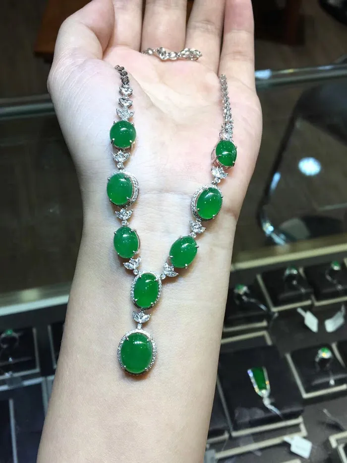 Natural Jade Necklace Jadeite Necklace NNE002