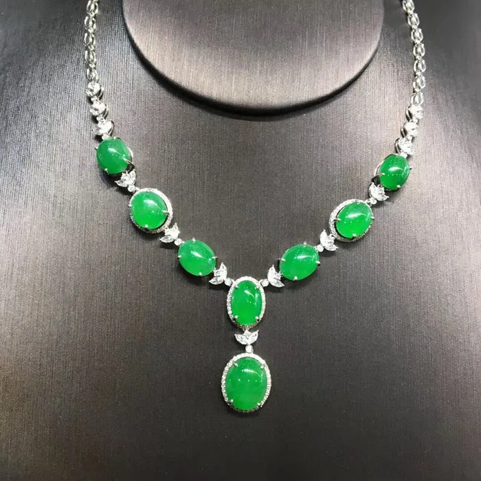 Natural Jade Necklace Jadeite Necklace NNE002