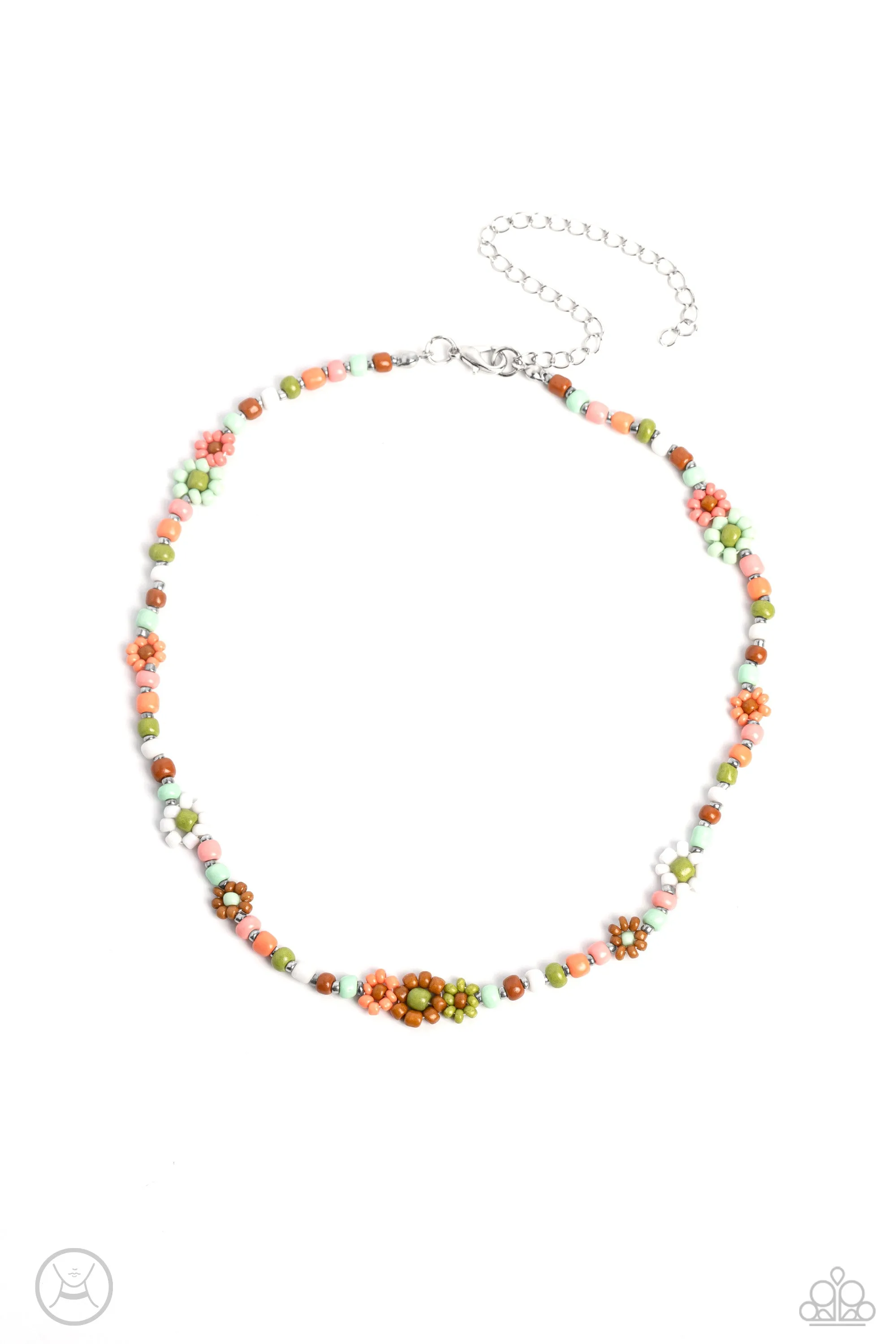 Necklaces Flower Child Flair - Multi GR/MT N2403