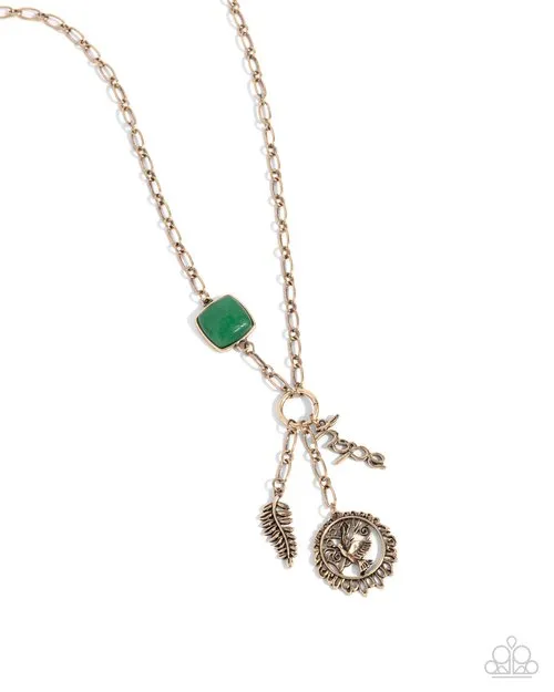 Paparazzi Necklace ~ Hopeful Heights - Green