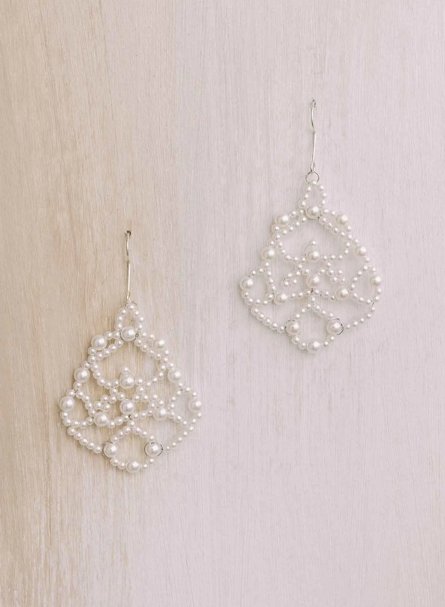 Pearl lace earrings - Style #2119