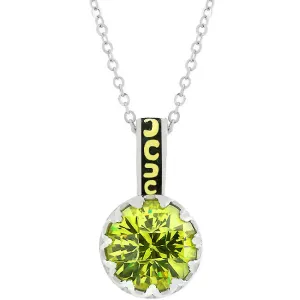 Peridot Lotus Pendant