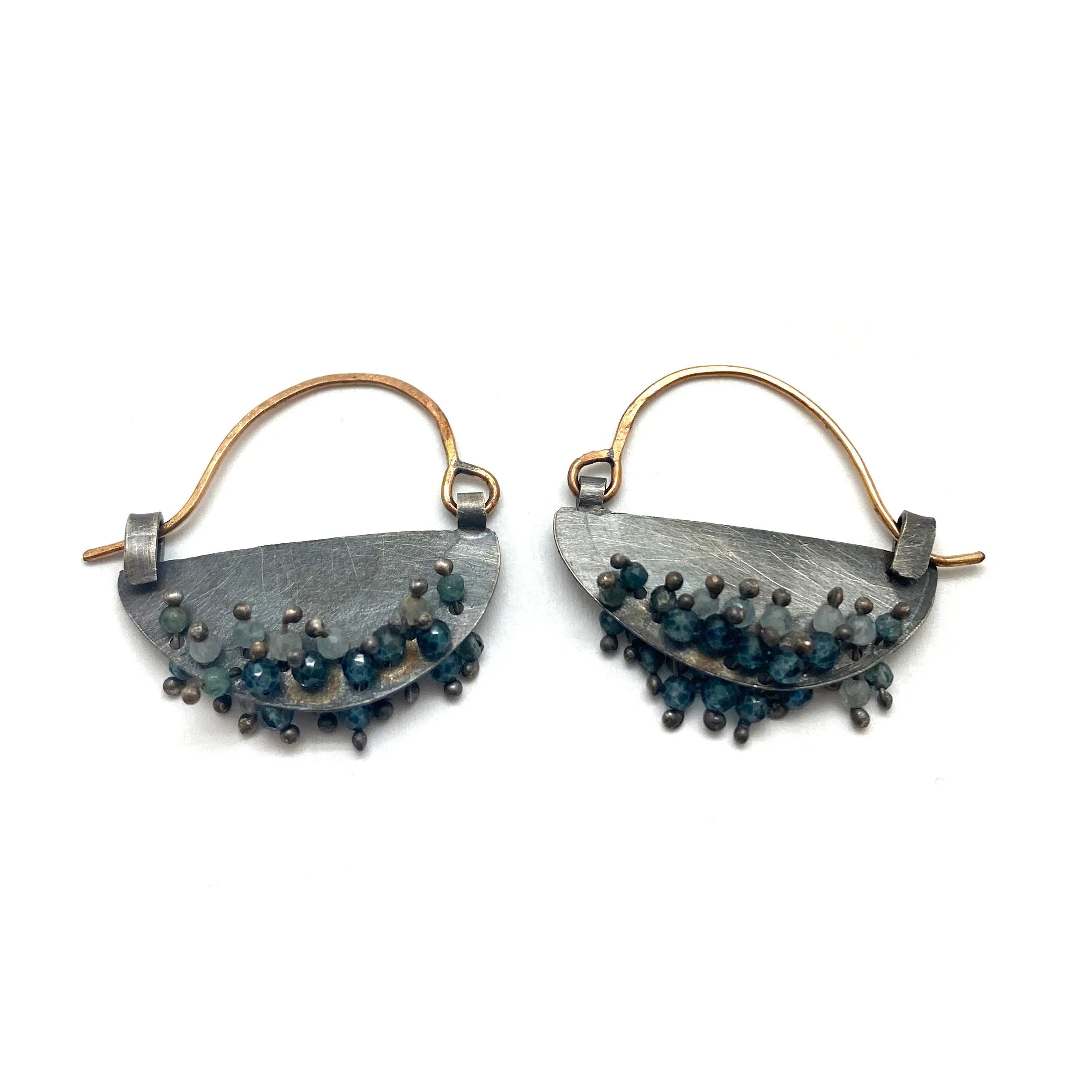 Quartz Boat Earrings