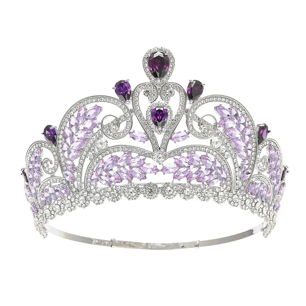 Quinceañera Birthday Party Tiara Colorful Crystal Crown